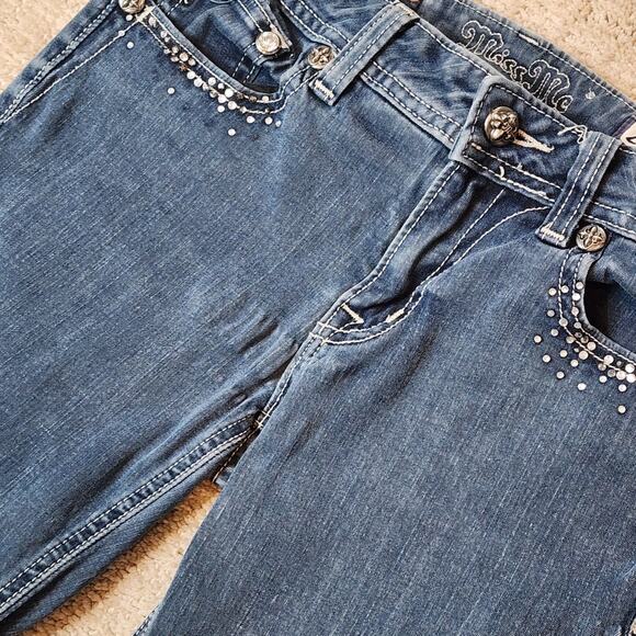 Miss Me Gem Embellished Jeggings Women's Size 29 - Picture 5 of 9